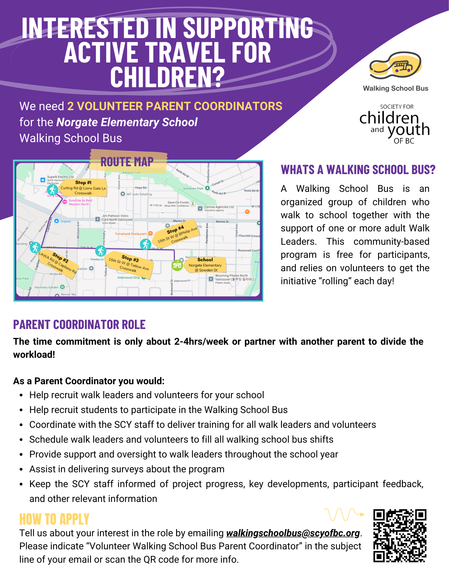 2nd Walking School Bus being used for Norgate's Walking School Bus page